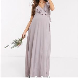 COPY - Grey maternity bridesmaid dress
